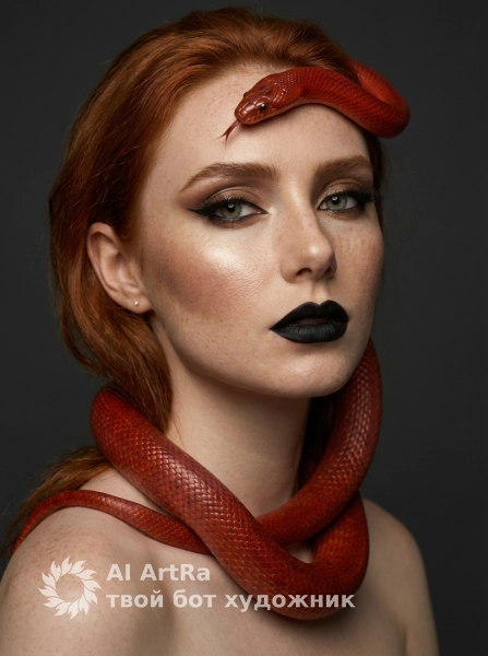 🐾 С животными Фотосессия Змеиная страсть