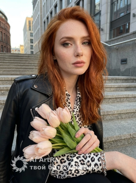 👄 Женские Фотосессия Городские грёзы с тюльпанами