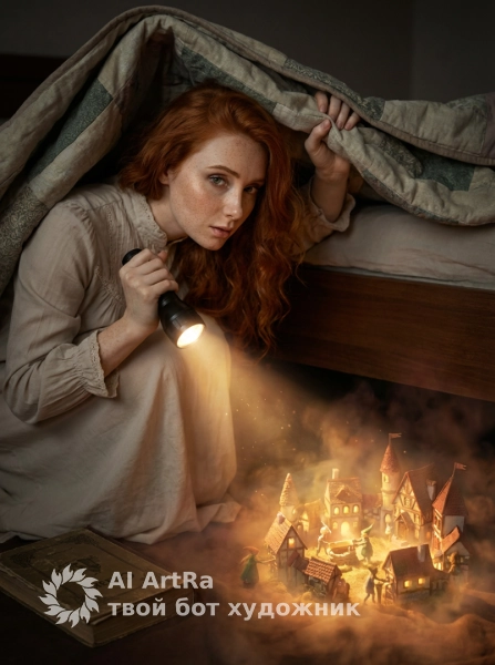 Тайный город под одеялом: свет фонарика раскрывает чудо