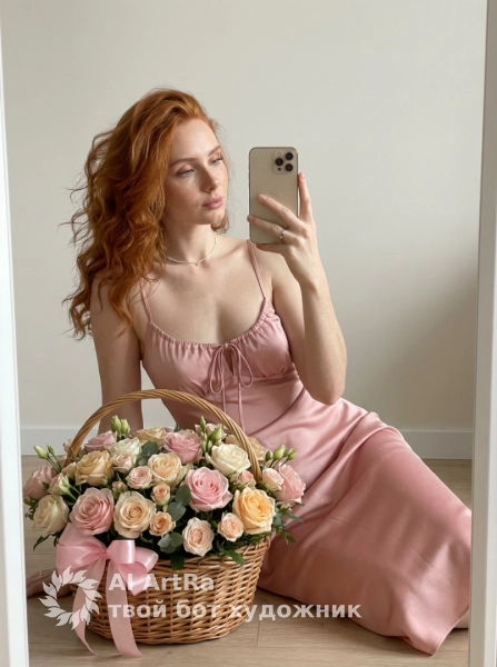 👄 Женские Бьюти-портрет с розами