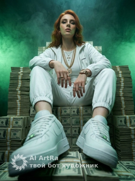 На троне из купюр: сила в кадре