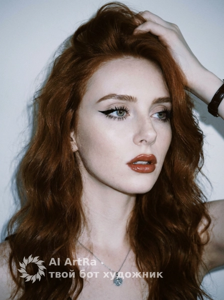 Атмосферный портрет в холодных тонах с винтажным эффектом