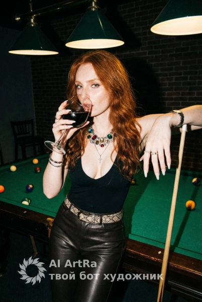👄 Женские Стильная фотосессия у бильярдного стола