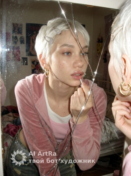 Ностальгичный портрет в стиле 2000-х