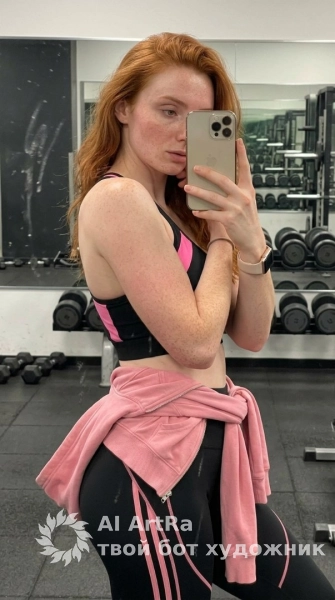 Селфи в спортзале, зеркало и естественный вайб