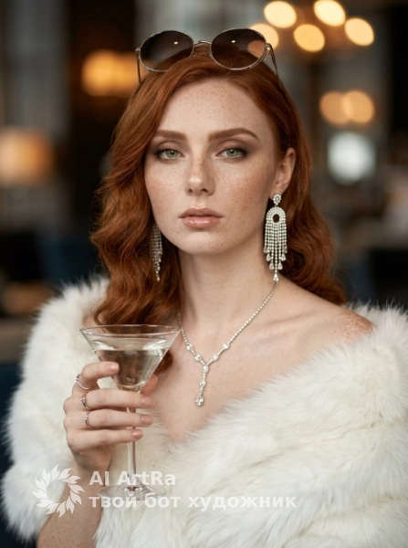 Фотосессия в мехе и бриллиантах: роскошный портрет в стиле Hollywood