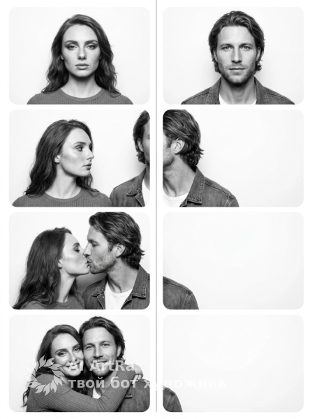 Фотосессия в фотобудке: история знакомства в 8 кадрах