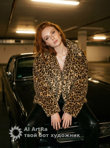 Фотосессия на мустанге в подземной парковке